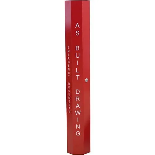 SAE SSU00625 ACE-12 DSB Drawing Storage Document Box, 5.5"W 37"H 4.3"D, Red