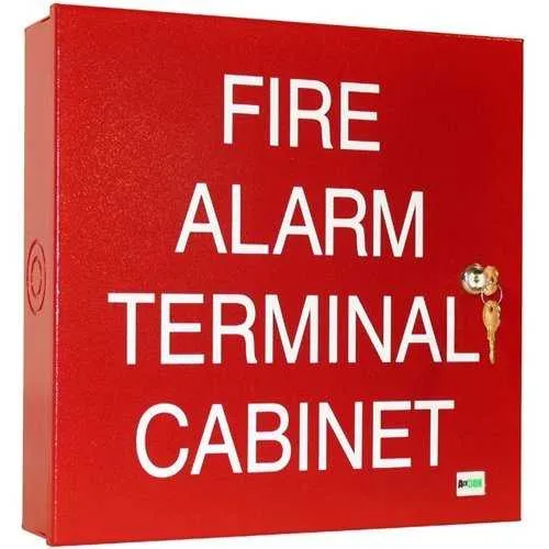 SAE SSU00636 IF1 IF-Series Terminal Cabinet, 6-1/2"W 8-5/8"H 2-1/2"D, Thumb Screw Lock, Red
