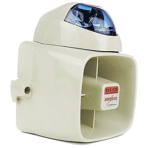 Potter SSX-52SB SSX-52 Series 120dB Durable Siren Strobe, Blue Lens Color (4150026)