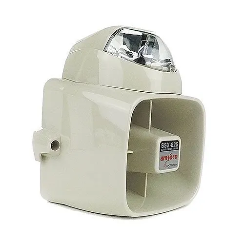 Potter SSX-82SC SSX-82 Series 127dB Durable Siren Strobe, Clear Lens Color (4150035)