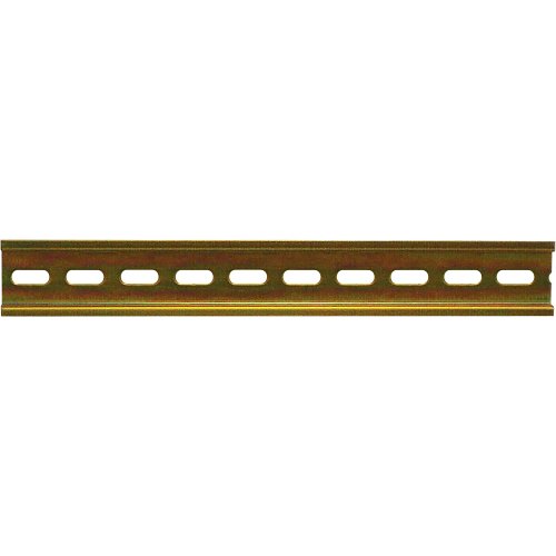 Altronix D10 10" DIN Rail, Standard 35mm Slotted Extruded Aluminum, Includes Hardware (Screws and Spacers)