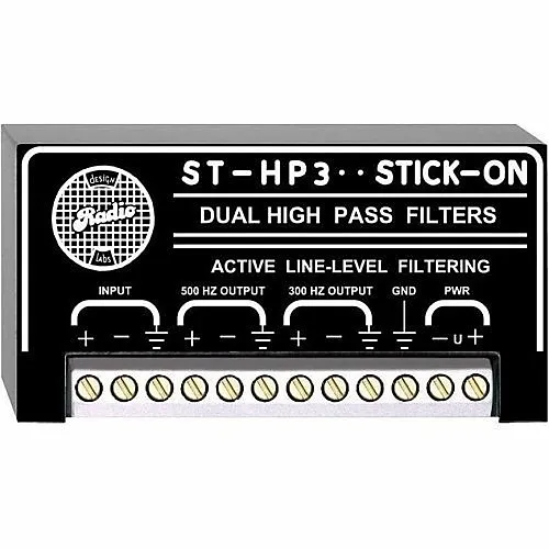 RDL ST-HP3 STICK-ON Series High Pass Filter 300 Hz and 500 Hz