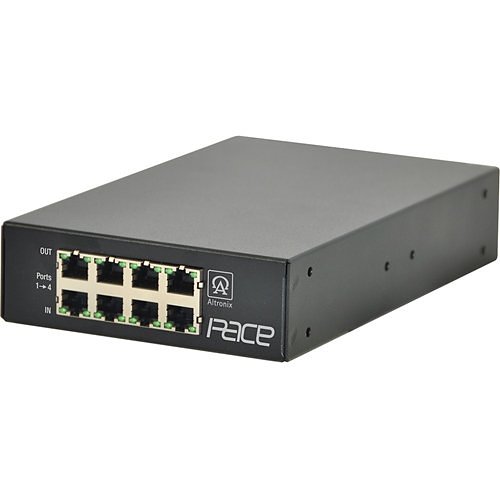 Altronix PACE4PRM Long-Range Ethernet 4-Port Receiver, 100Mbps per Port, Passes PoE/PoE+, Requires Compatible Transceiver