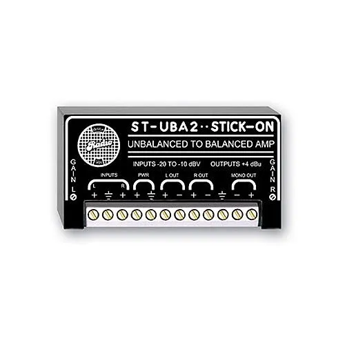 RDL ST-UBA2 2-Channel Unbalanced to Balanced Amplifier