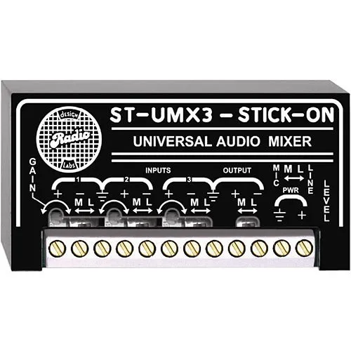 RDL ST-UMX3 Stick-On Audio Mixer