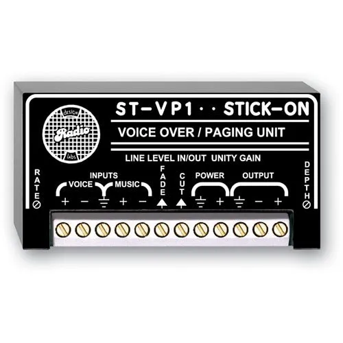 RDL ST-VP1 Voice-Over, Paging Module, Manual