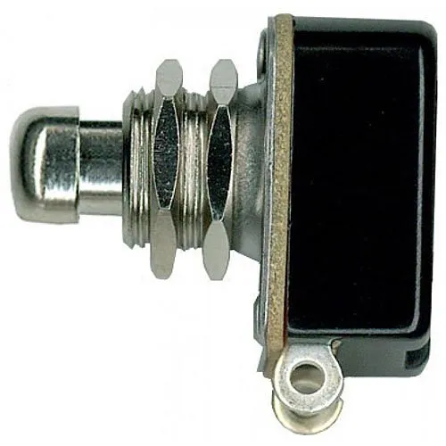 Alpha ST001S Metal VIP Push Button, Short, SPST Momentary