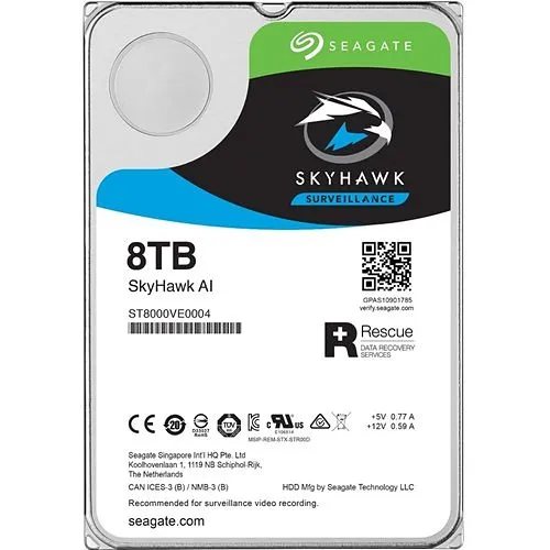 Seagate Skyhawk AI St8000ve001 8 Tb Hard Drive - 3.5" Internal - SATA (Sata/600)
