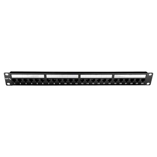 Primex 135-0361 24-Port Cat6A Patch Panel, 568A/B Wiring, 1RU, 19"