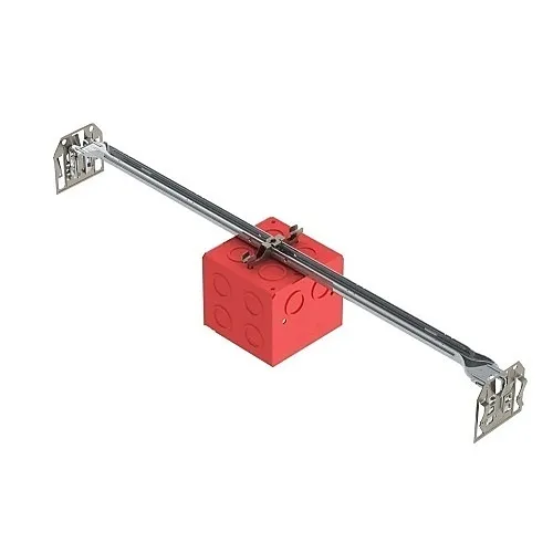 nVent CADDY STBRN T-Grid Box Hanger Assembly, 3-1/2" Box Depth, 4" Box, No Ground, Red