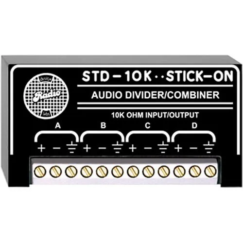 RDL STD-10K STD Series 10 kohm Passive Audio Divider/Combiner Networks