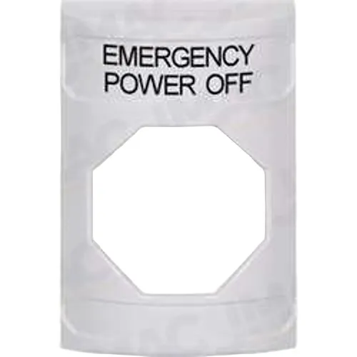 STI 02007-W Stopper "Emergency" Push Button Housing