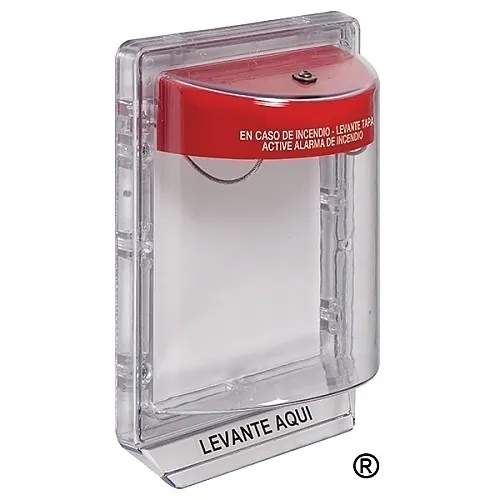 STI 1200-ES Stopper II Flush Mount Protective Cover without Horn, Spanish Fire Label
