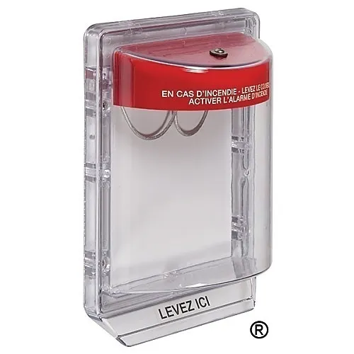 STI 1200-FR Stopper II Flush Mount Protective Cover without Horn, French Fire Label