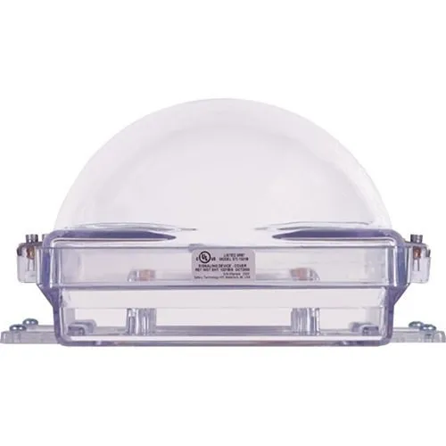 STI-1221B, Strobe Damage Stopper and Enclosed Back Box with Double-Gang Outlet Box