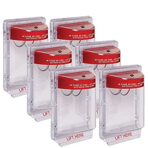 STI 1230CP6 Stopper II without Horn with Spacer, Fire Label, 6-Pack