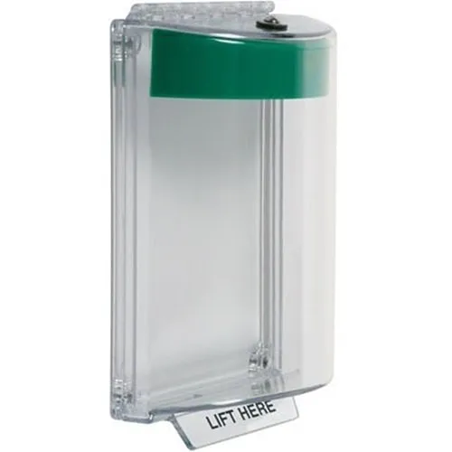 STI 13020NG Universal Stopper Dome Cover Flush-Mount, Label Hood with Horn, No Label, Green