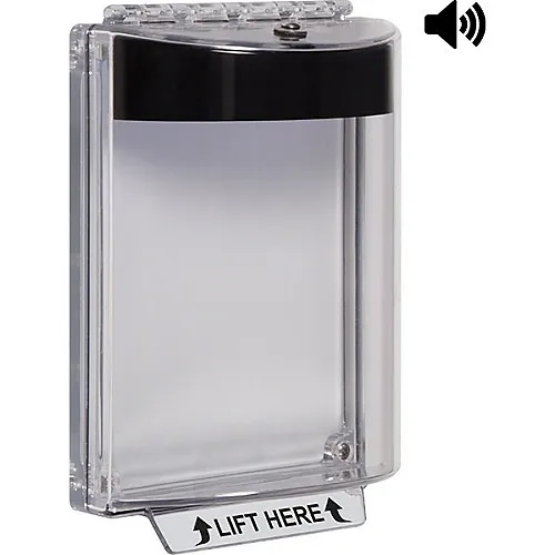 STI 13020NK Universal Stopper with Horn Flush, No Label Included, Black