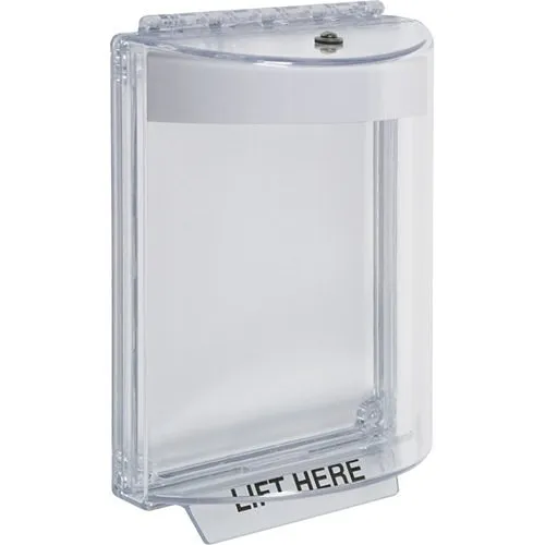 STI 13020NW Universal Stopper Dome Cover Flush-Mount, Label Hood with Horn, No Label, White