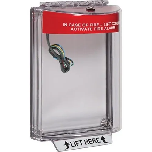 STI 13030FR Universal Stopper with Horn and Relay Flush, Fire, Red