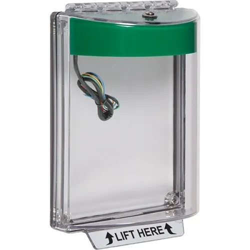 STI-13030NG-FR Universal Stopper, No Label Flush, 12-24V DC, Green Sounder