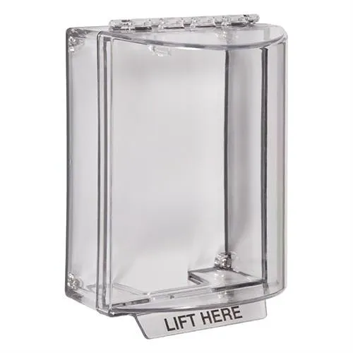 STI-13200NC-FR Universal Stopper Surface Mount Housing without Horn, French, Clear