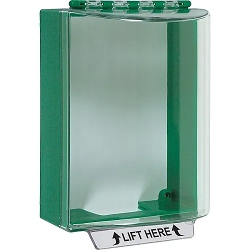 STI 13200NG Universal Stopper without Horn Housing Surface Mount, No Label Included, Green