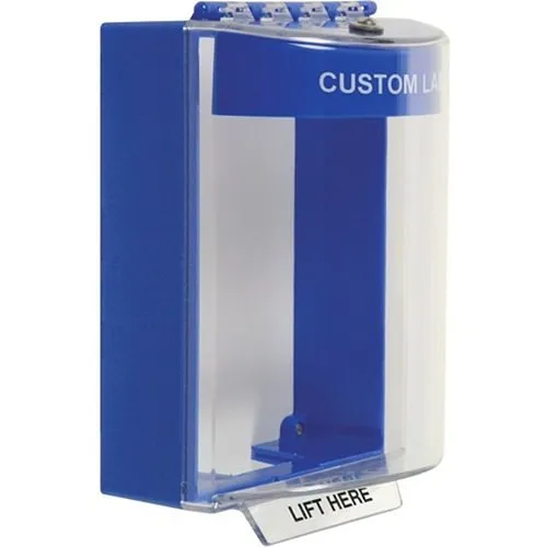 STI 13210CB Universal Stopper Dome Cover Surface Mount, Label Hood without Horn, No Label, Blue