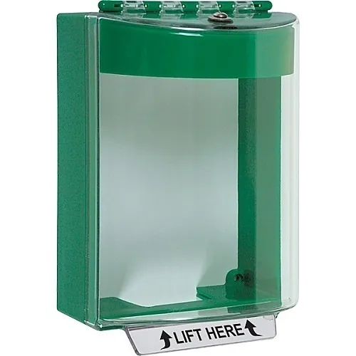 STI 13210NG Universal Stopper Fire Equipment Enclosure, No Label Included, Green