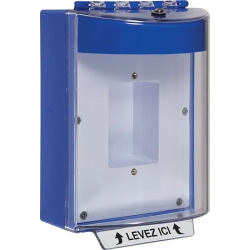 STI-13410NB-FR Universal Stopper Dome Cover, Enclosed Back Box and Sealed Mounting Plate, Label Hood, No Label, French