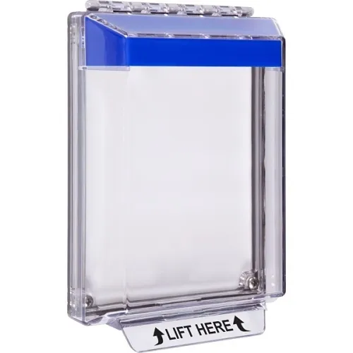 STI 14010NB Universal Stopper Low Profile Cover and Hood, Flush Mount, No Label, Blue
