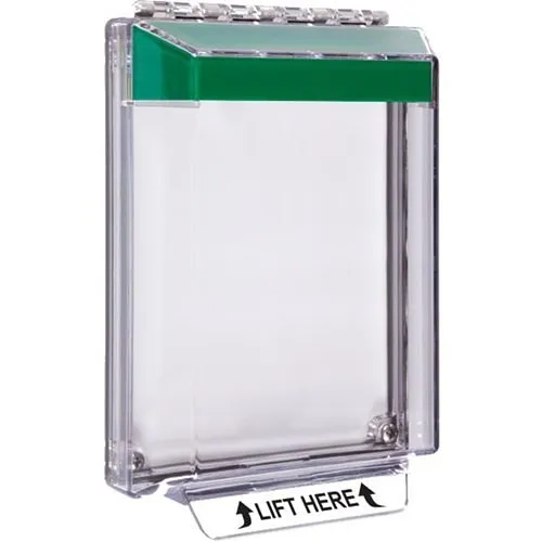 STI 14020NB Universal Stopper Low Profile Dome Cover, Flush-Mount, Label Hood with Horn, No Label, Blue