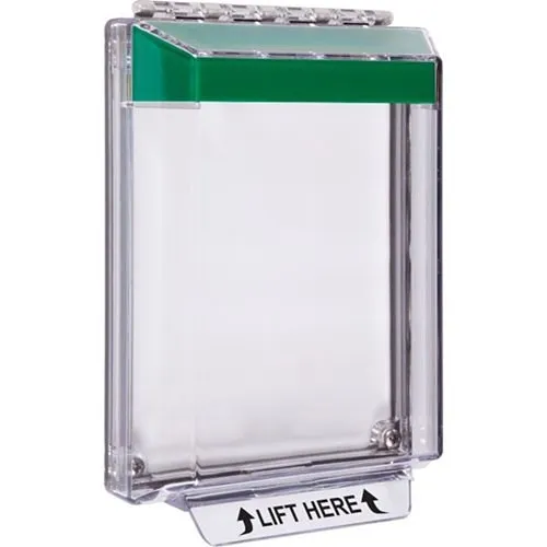 STI 14020NG Universal Stopper Low Profile Cover Flush Mount and Hood with Horn, No Label, Green