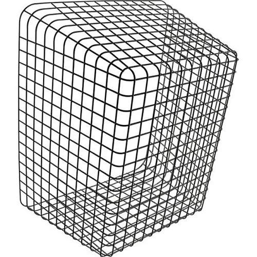 STI STI-282121-BK Speaker Guard Damage Stopper, 28x21x21", 9-gauge Coated Steel Wire with Corrosion Resistant Polyester, Black