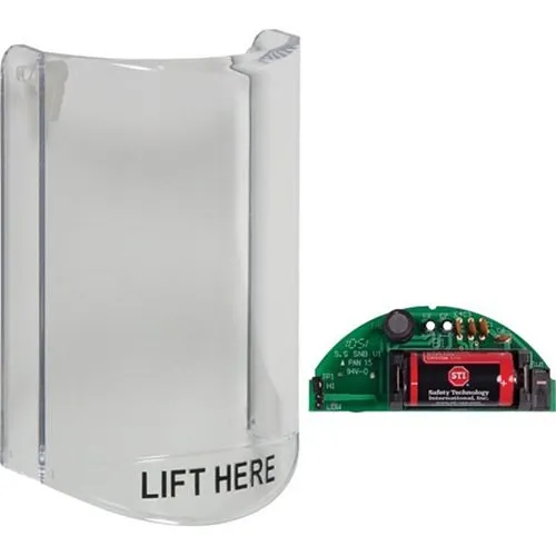 STI 6517A Wireless Stopper Station Shield with Sound, Clear