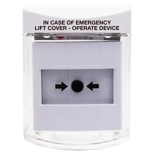 STI 6931-W Call Point Stopper White, Surface Mount