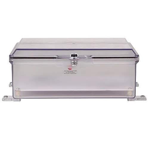 STI STI-7520 NEMA 4X Protective Cabinet with Key Lock, Clear