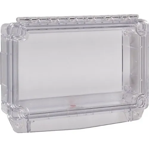 STI 7700 Keypad Protector Polycarbonate Cover with Open Back Box, Clear