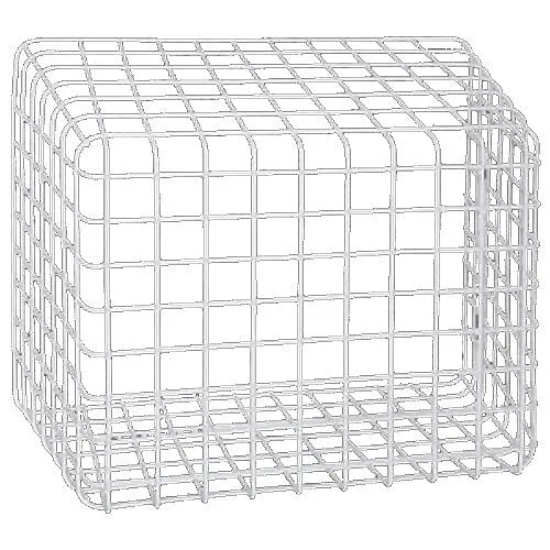 STI-9732 Wire Guard Damage Stopper, 18" x 15" x 13", White