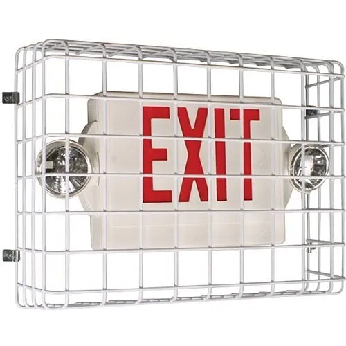 STI 9740 Exit Sign Damage Stopper, 15.5"H 20.5"W 6"D, White