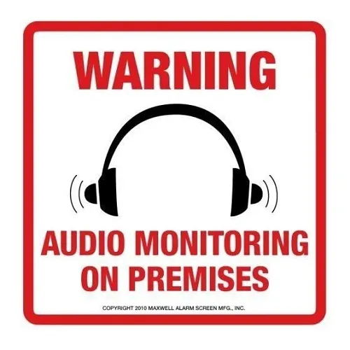 Maxwell STV208 Warning Sign Audio Monitoring