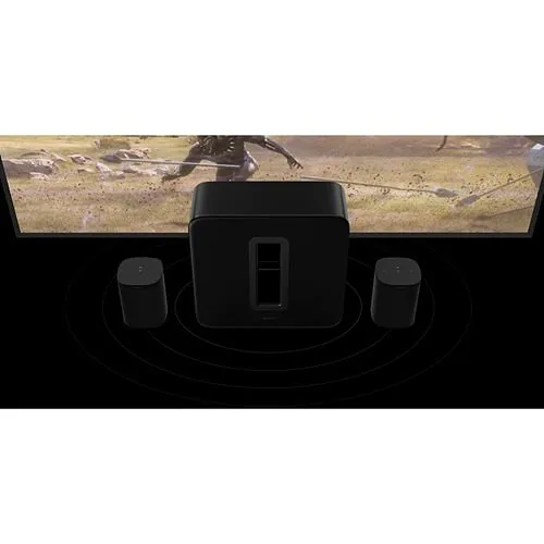 Sonos Sub Gen 3 Wireless Subwoofer, Black ( SUBG3US1BLK)
