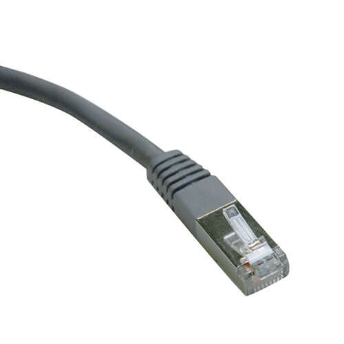 Eaton Tripp Lite N125-025-GY CAT6 Gigabit Molded Shielded Patch Cable FTP RJ45 M/M, 25' (7.6m), Gray
