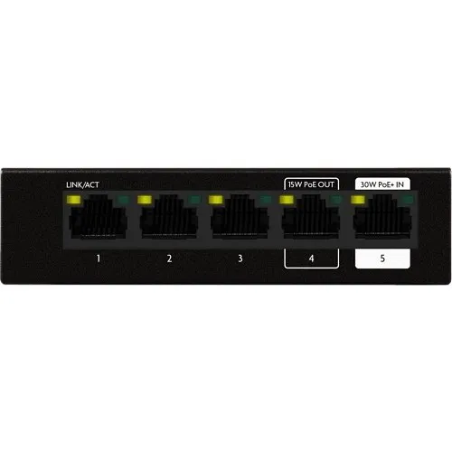 Luxul SW-100-05PD 5 Port Unmanaged PoE+ Switch With POE Passthrough