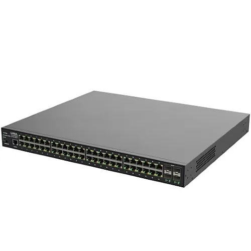 Luxul SW-515-48P-F 48 PoE+/4 SFP Ports, 1 Gb L2/L3 Managed Switch, US Power Cord