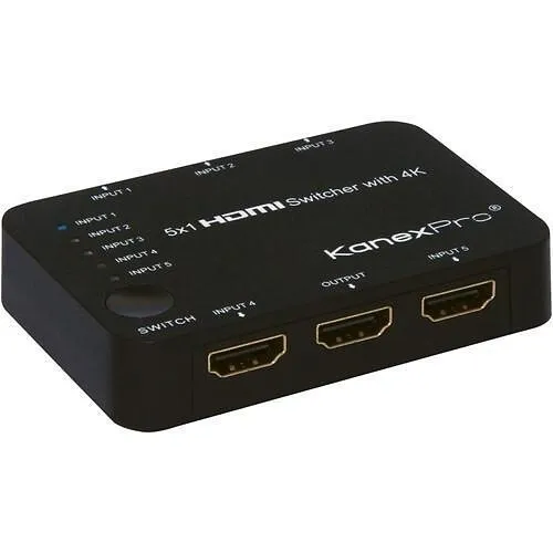 Kanex SW-HD5X14K 5X1 HDMI Switcher, 4K