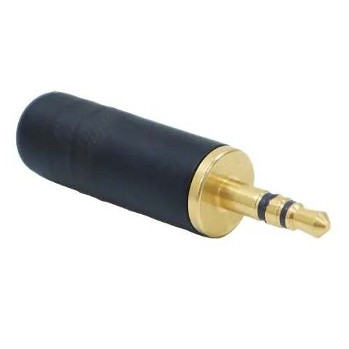 Switchcraft SWI-35HDBAU 35HD Series Stereo Plug, 3.5mm, Gold Finger, Black