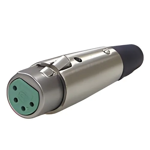 Switchcraft SWI-A4F XLR 4-Pin Cable Mount Female Connector, Black