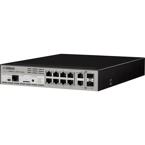 Yamaha SWR2311P-10G Intelligent L2 Network Switch with PoE for Dante Audio Networks
