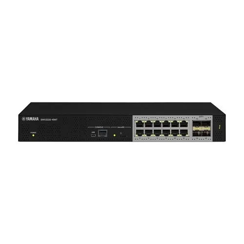 Yamaha SWX3220-16MT 16-Port L3 MultiGigabit Dante Network Switch with 4 SFP+ Ports